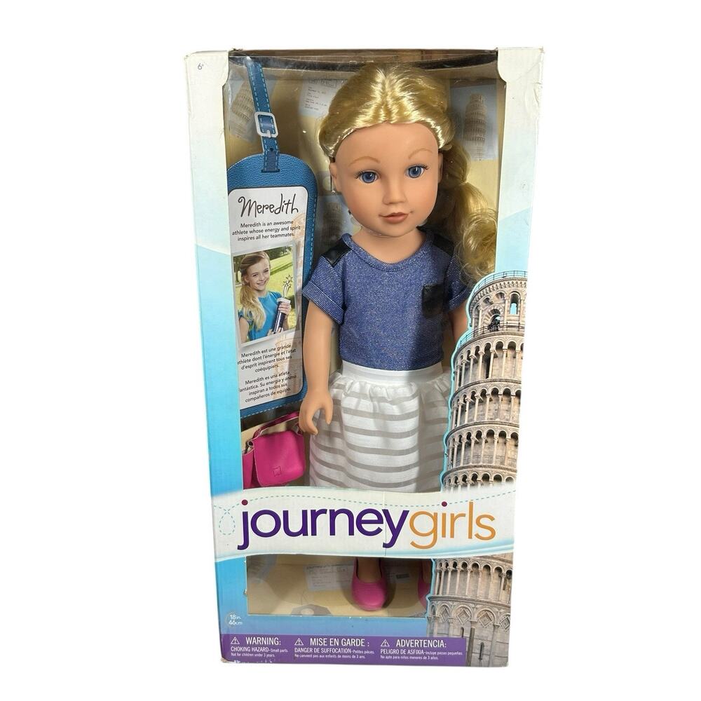 NEW Journey Girls Doll Italy 18" Meredith TOYS R US Blonde Hair Blue Eyes 2015